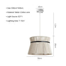 Japanese Wabi Sabi Rattan Pendant Lamp for Home Decor by Ljojo