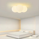 Milky White Glass Ball Chandelier for Living Room by Ljojo