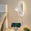 Ljojo LED Spotlight USB Rechargeable Wall Lamp for Living Room - Indoor Bedroom Decor Lighting