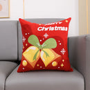 Embroidered Santa Deer Snowflake Pillow Cover 45x45cm for Sofa Bed by Ljojo