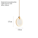 Minimalist Round Marble Pendant Light Modern Chandelier Ljojo
