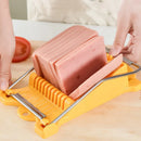 Ljojo Lunch Meat Slicer: Stainless Steel Food Cutter for Home Kitchen