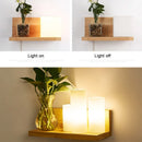 LED Wall Lamp Modern Nordic Solid Wood Light Fixture by Ljojo for Bedroom Living Room Balcony