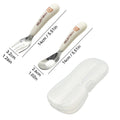 Ljojo Mini Cutlery Set in Stainless Steel Storage Box - Kids Spoon Fork Kit