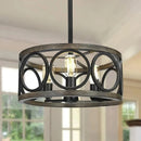 LED Industrial Iron Chandelier Lamp Home Decor Living Room Bedroom Ljojo