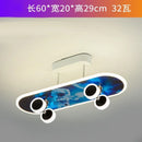 Modern Nordic Skateboard LED Ceiling Light Chandelier for Living Room Decor by Ljojo