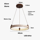 Wabi Sabi Yellow Travertine Pendant Light for Livingroom Kitchen Island by Ljojo