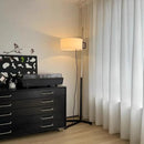 Ljojo Spanish Designer Floor Lamp Metal Body Fabric Shade Adjustable Height E27 Bulb