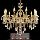 European Gloss Crystal Led Chandelier for Living Room | Interior Lighting Amber Decoration | Ljojo
