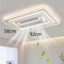 European Round Square Invisible Bladeless Ceiling Fan with LED for Living Room by Ljojo