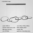 Modern Irregular Ring LED Pendant Light Chandelier - Ljojo
