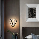 LED Pendant Lights: Modern Nordic Heart-shaped Chandelier for Bedroom & Living Room by Ljojo