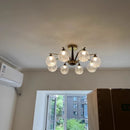 Modern LED Glass Ball Chandelier Pendant Light for Home Decor by Ljojo