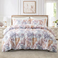 Leaf Plant Duvet Set, Boho Quilt Cover, Home Bedding by Ljojo