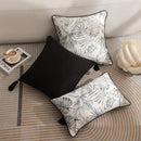 Grey Chinoiserie Floral Pillow Covers by Ljojo - Modern Living Room Decor