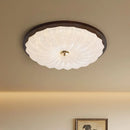 Nordic Minimalist Retro Wood Ceiling Light Fixture for Bedroom Dining Living Room by Ljojo