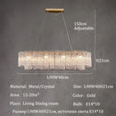 Luxury Crystal Chandelier Light Fixtures for Living Room - Elegant Dining Table Pendant Ceiling Lamp by Ljojo