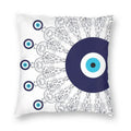 Evil Eye Black Art Cushion Cover Mystery Spirit Pillowcase by Ljojo