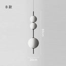 Ljojo Glass Ball Pendant Lamp Ceiling Chandelier Kitchen Bedroom Home Decor