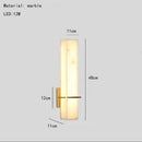 Natural Marble Wall Lamp Copper Color for Living Room by Ljojo