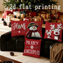 Cute Christmas-themed Ljojo Pillow Covers for Sofa, Bedroom, Car - Rectangular Cushion