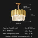 Modern Luxury Crystal Ceiling Chandelier Pendant Lamp Home Decor Hanging Light Fixture by Ljojo
