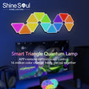 LED Triangular Quantum Lamp RGB Smart Tuya APP Sound Pickup Rhythm Atmosphere Light for Game Room by Ljojo
