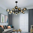Modern Glass LED Chandelier Hanging Light Fixture for Living Room Dining Kitchen Bedroom by Ljojo