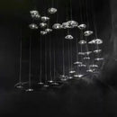 Nordic Glass Crystal Bedside Chandelier by Ljojo - Modern Designer Cloud Lattice Decoration