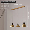 Ljojo Metal Wood Pendant Light: Modern Nordic Artistic Dining Room Lamp