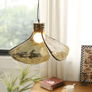 Ljojo Medieval Style Glass Flower Chandelier Pendant Lighting for Modern Creative Home Decor