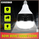 Ljojo 150W E27 LED Bulb High Power Light for Garage Warehouse