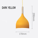 Ljojo Modern Aluminum Pendant Light for Dining Kitchen Cafe E27 Suspension Lamp by GEW