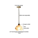Ljojo Luxury Ceramic LED Pendant Lamp in Antique Brass Iron Finish