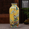 Ljojo™ Ancient Enamel Flower Bird Vase Collection - Home Desk Decor