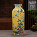 Ljojo™ Ancient Enamel Flower Bird Vase Collection - Home Desk Decor