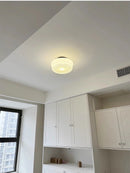 Ljojo Milk White Glass LED Pendant Light - Retro Ceiling Lamp