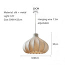 Ceiling Chandelier Wabi Sabi Silk LED Pendant Lights Modern Dining Room Lighting by Ljojo