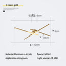Ljojo Modern Art LED Pendant Light with Remote Control