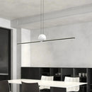 Ljojo Long Strip LED Pendant Light Marble Nordic Chandelier for Home Decor