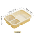 Ljojo 3-Compartment Lunch Box for Kids, Leak-proof Bento Box, Microwave Safe