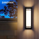 SANDYHA Waterproof LED Wall Lights Decorative Lamps Porch Garden Villa Acrylic Art Decor - Ljojo
