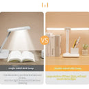 Ljojo LED Desk Lamp: Stepless Dimming, Multi-function Night Light, White Light