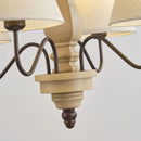 Ljojo Mid-Century Style Woodwork Chandelier for Study, Bedroom, Living Room