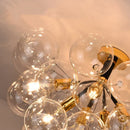 Ljojo Bubble Ceiling Lamp with Transparent Glass Ball E27 Bulb for Living Room Bedroom