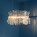 Luxury Chrome Crystal Chandelier Pendant Lamp for Living Room Bedroom Ljojo