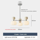 Nordic Minimalist Chandelier Modern LED Pendant Light for Living Room Dining Room by Ljojo