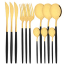 Ljojo Mirror Silver Stainless Steel Cutlery Set - 12Pcs Western Dinnerware Kitchen Utensils