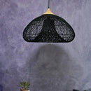 Wabi-sabi Rattan Pendant Chandelier - Japanese Style Bamboo Lighting for Living Room - Ljojo