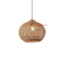 Bamboo Woven Pendant Lamp: Rattan Zen Tea House Lantern by Ljojo